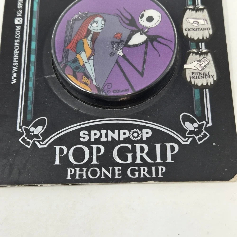 New Disney Nightmare Before Christmas Jack Skellington Sally Pop Grip SpinPop